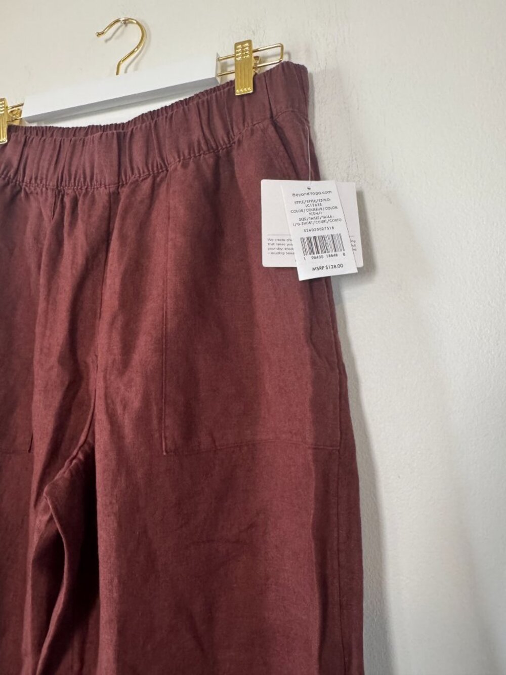Beyond Yoga Linen Pants in Iced Mocha - Picture 4 of 15